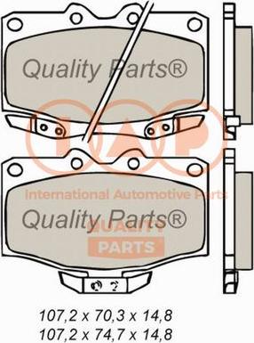 IAP QUALITY PARTS 704-17050 - Kit de plaquettes de frein, frein à disque cwaw.fr