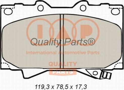 IAP QUALITY PARTS 704-17052P - Kit de plaquettes de frein, frein à disque cwaw.fr