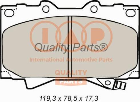 IAP QUALITY PARTS 704-17052 - Kit de plaquettes de frein, frein à disque cwaw.fr