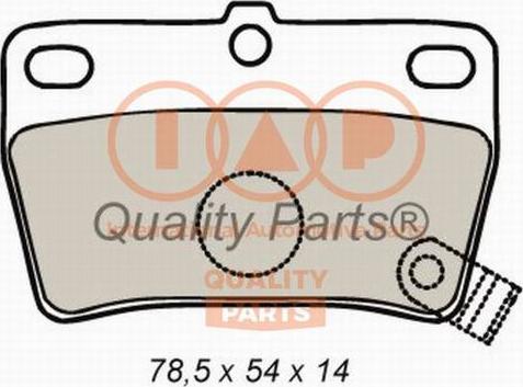 IAP QUALITY PARTS 704-17057X - Kit de plaquettes de frein, frein à disque cwaw.fr