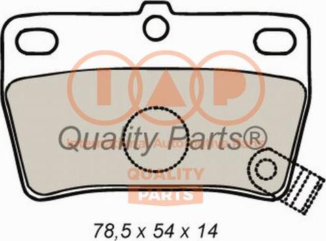 IAP QUALITY PARTS 704-17057 - Kit de plaquettes de frein, frein à disque cwaw.fr