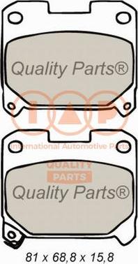 IAP QUALITY PARTS 704-17069 - Kit de plaquettes de frein, frein à disque cwaw.fr