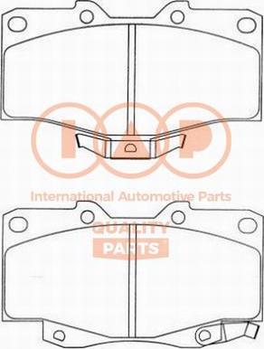 IAP QUALITY PARTS 704-17060P - Kit de plaquettes de frein, frein à disque cwaw.fr