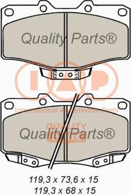 IAP QUALITY PARTS 704-17060X - Kit de plaquettes de frein, frein à disque cwaw.fr