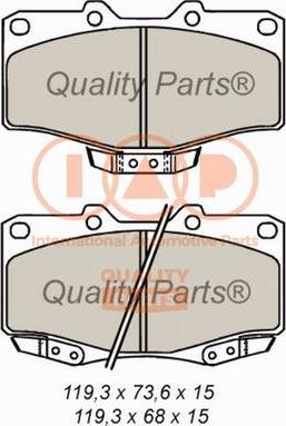 IAP QUALITY PARTS 704-17060 - Kit de plaquettes de frein, frein à disque cwaw.fr