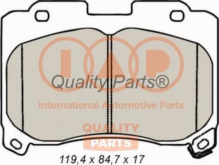 IAP QUALITY PARTS 704-17068 - Kit de plaquettes de frein, frein à disque cwaw.fr