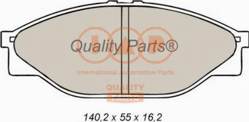 IAP QUALITY PARTS 704-17062X - Kit de plaquettes de frein, frein à disque cwaw.fr