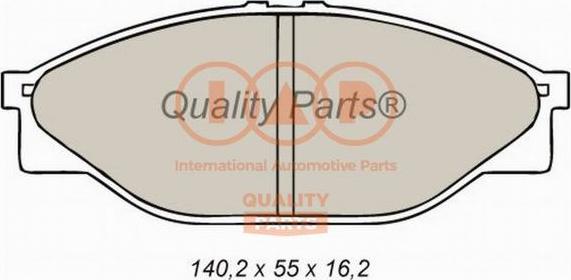 IAP QUALITY PARTS 704-17062 - Kit de plaquettes de frein, frein à disque cwaw.fr