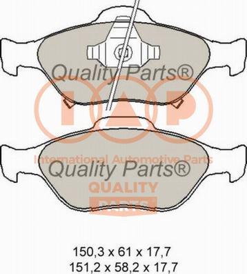 IAP QUALITY PARTS 704-17004X - Kit de plaquettes de frein, frein à disque cwaw.fr