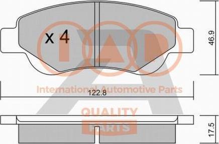 IAP QUALITY PARTS 704-17006P - Kit de plaquettes de frein, frein à disque cwaw.fr