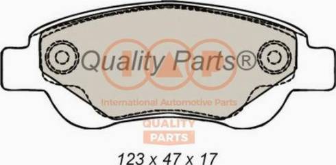 IAP QUALITY PARTS 704-17006X - Kit de plaquettes de frein, frein à disque cwaw.fr