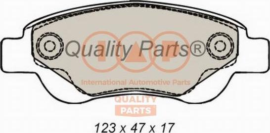 IAP QUALITY PARTS 704-17006 - Kit de plaquettes de frein, frein à disque cwaw.fr