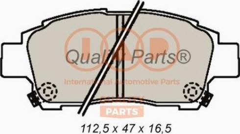 IAP QUALITY PARTS 704-17000X - Kit de plaquettes de frein, frein à disque cwaw.fr