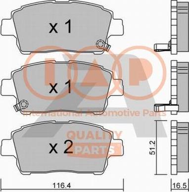 IAP QUALITY PARTS 704-17001P - Kit de plaquettes de frein, frein à disque cwaw.fr