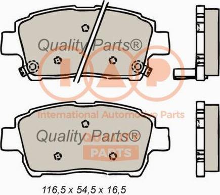 IAP QUALITY PARTS 704-17001X - Kit de plaquettes de frein, frein à disque cwaw.fr