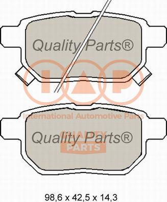 IAP QUALITY PARTS 704-17008X - Kit de plaquettes de frein, frein à disque cwaw.fr