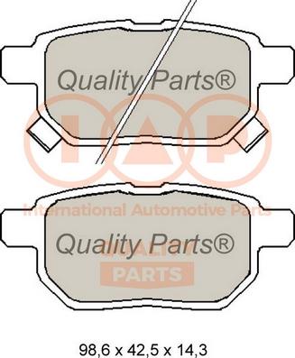 IAP QUALITY PARTS 704-17008 - Kit de plaquettes de frein, frein à disque cwaw.fr