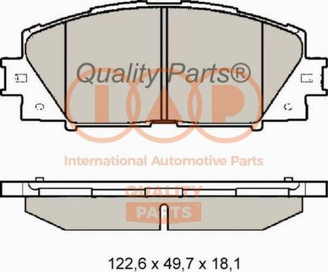 IAP QUALITY PARTS 704-17007X - Kit de plaquettes de frein, frein à disque cwaw.fr