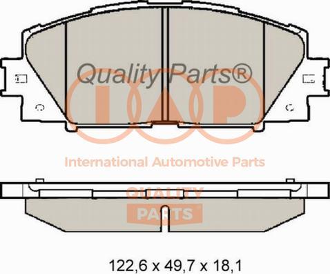 IAP QUALITY PARTS 704-17007 - Kit de plaquettes de frein, frein à disque cwaw.fr