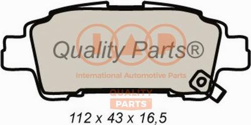 IAP QUALITY PARTS 704-17084X - Kit de plaquettes de frein, frein à disque cwaw.fr