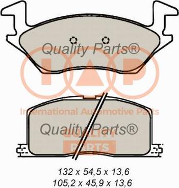 IAP QUALITY PARTS 704-17088 - Kit de plaquettes de frein, frein à disque cwaw.fr