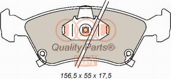 IAP QUALITY PARTS 704-17082 - Kit de plaquettes de frein, frein à disque cwaw.fr