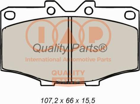 IAP QUALITY PARTS 704-17020 - Kit de plaquettes de frein, frein à disque cwaw.fr