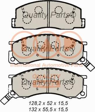 IAP QUALITY PARTS 704-17075 - Kit de plaquettes de frein, frein à disque cwaw.fr