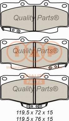 IAP QUALITY PARTS 704-17070 - Kit de plaquettes de frein, frein à disque cwaw.fr