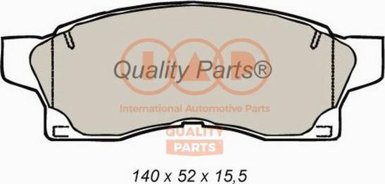 IAP QUALITY PARTS 704-17077 - Kit de plaquettes de frein, frein à disque cwaw.fr