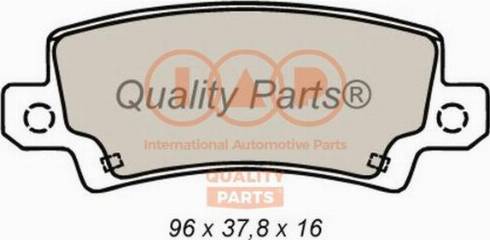 IAP QUALITY PARTS 704-17195X - Kit de plaquettes de frein, frein à disque cwaw.fr