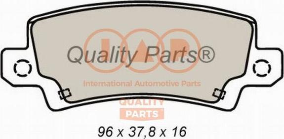 IAP QUALITY PARTS 704-17195 - Kit de plaquettes de frein, frein à disque cwaw.fr