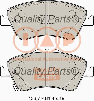 IAP QUALITY PARTS 704-17196X - Kit de plaquettes de frein, frein à disque cwaw.fr