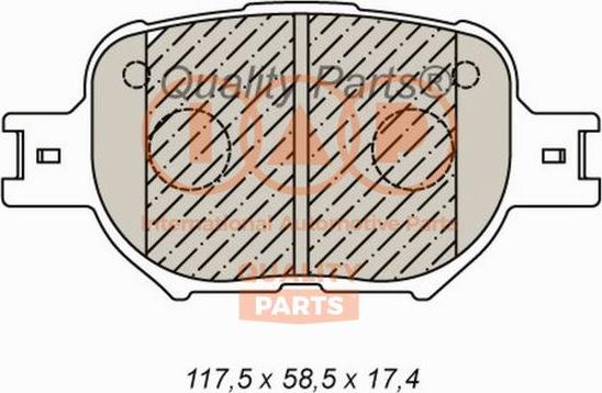 IAP QUALITY PARTS 704-17190P - Kit de plaquettes de frein, frein à disque cwaw.fr