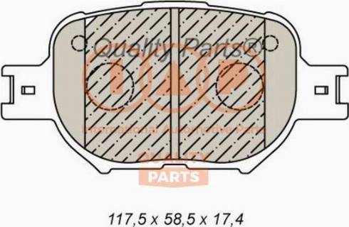 IAP QUALITY PARTS 704-17190X - Kit de plaquettes de frein, frein à disque cwaw.fr