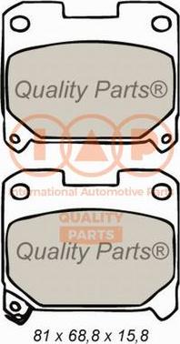 IAP QUALITY PARTS 704-17191 - Kit de plaquettes de frein, frein à disque cwaw.fr