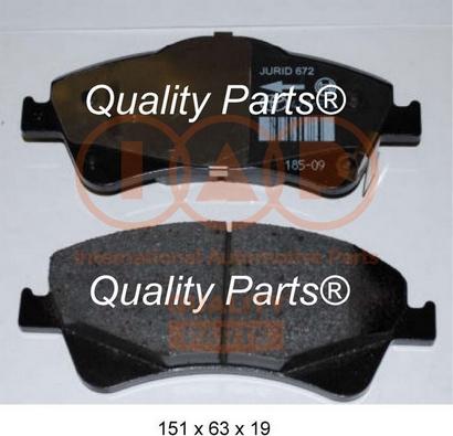 IAP QUALITY PARTS 704-17198 - Kit de plaquettes de frein, frein à disque cwaw.fr