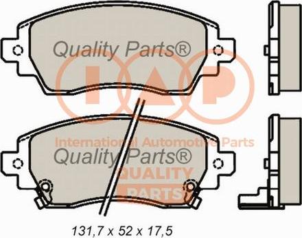 IAP QUALITY PARTS 704-17193 - Kit de plaquettes de frein, frein à disque cwaw.fr