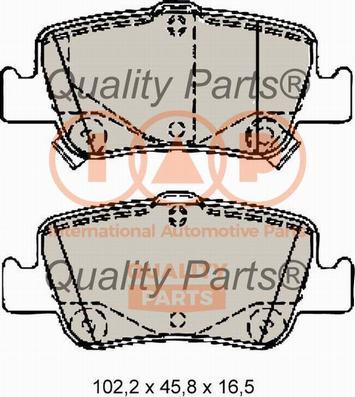 IAP QUALITY PARTS 704-17197X - Kit de plaquettes de frein, frein à disque cwaw.fr