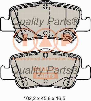 IAP QUALITY PARTS 704-17197 - Kit de plaquettes de frein, frein à disque cwaw.fr