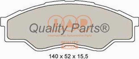 IAP QUALITY PARTS 704-17160X - Kit de plaquettes de frein, frein à disque cwaw.fr