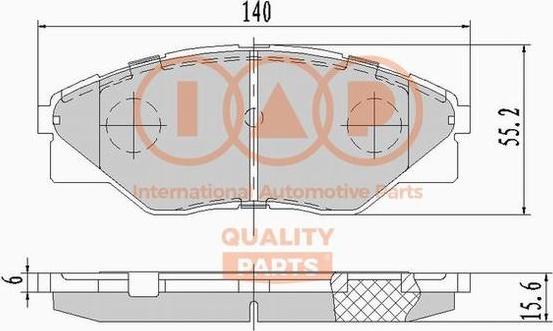 IAP QUALITY PARTS 704-17162X - Kit de plaquettes de frein, frein à disque cwaw.fr