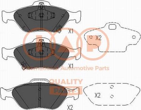 IAP QUALITY PARTS 704-17104X - Kit de plaquettes de frein, frein à disque cwaw.fr