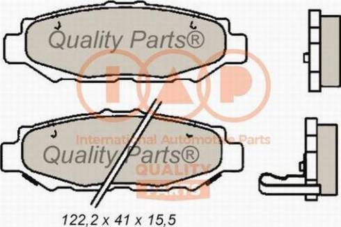 IAP QUALITY PARTS 704-17111X - Kit de plaquettes de frein, frein à disque cwaw.fr