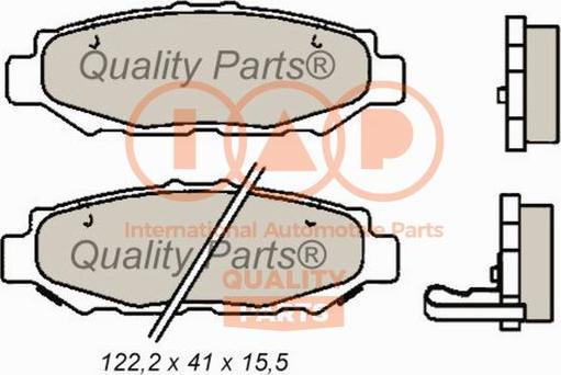 IAP QUALITY PARTS 704-17111 - Kit de plaquettes de frein, frein à disque cwaw.fr