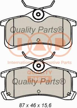 IAP QUALITY PARTS 704-17184 - Kit de plaquettes de frein, frein à disque cwaw.fr