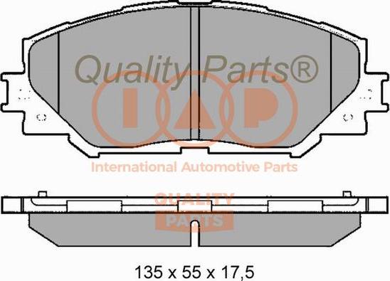 IAP QUALITY PARTS 704-17180 - Kit de plaquettes de frein, frein à disque cwaw.fr