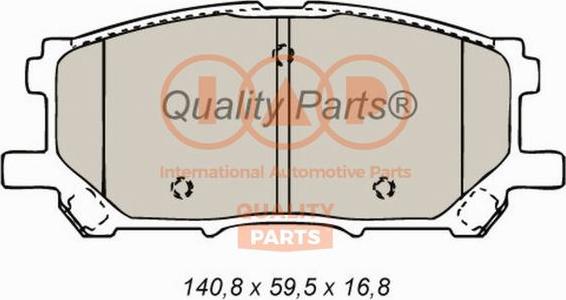 IAP QUALITY PARTS 704-17132P - Kit de plaquettes de frein, frein à disque cwaw.fr