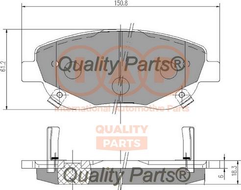 IAP QUALITY PARTS 704-17201 - Kit de plaquettes de frein, frein à disque cwaw.fr