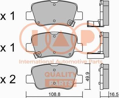 IAP QUALITY PARTS 704-17203P - Kit de plaquettes de frein, frein à disque cwaw.fr